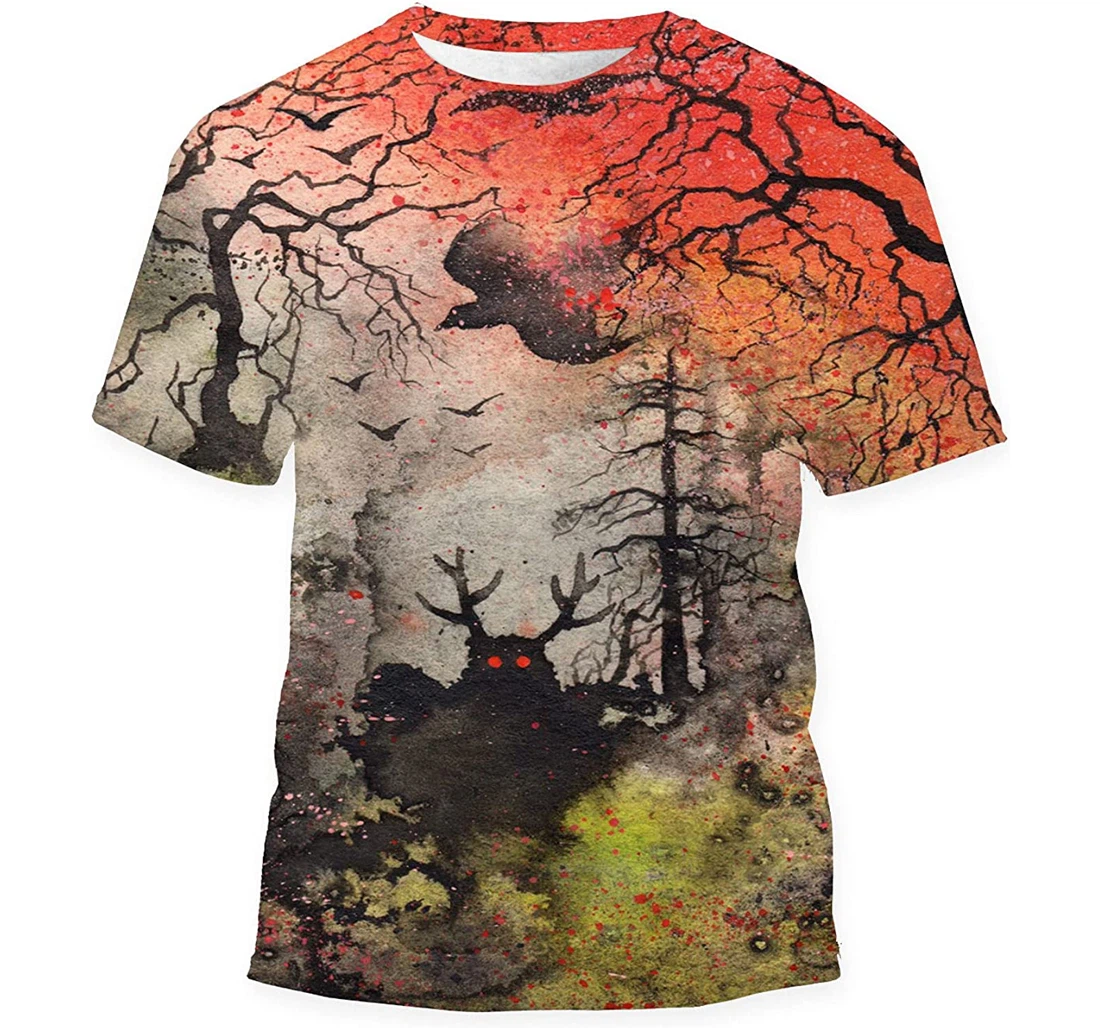 Magic Fantasy Dark Magical Forest Gift Birthday Holiday - 3D Printed T-shirt