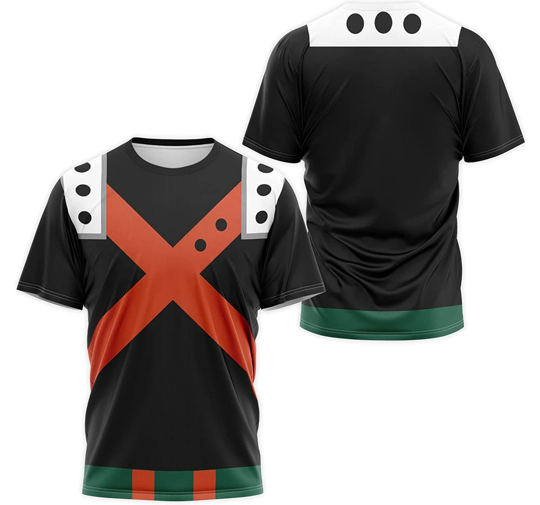 T-Shirt, Hoodie - Bakugou Katsuki Cosplay Costume 3D Printed