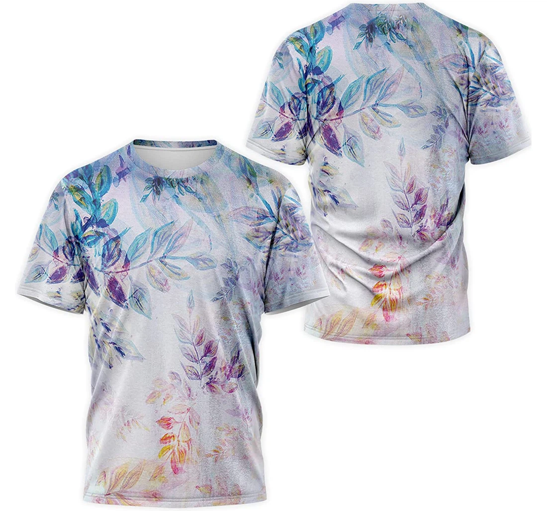 T-Shirt, Hoodie - Muticolor Leaves Painting 3D Printed