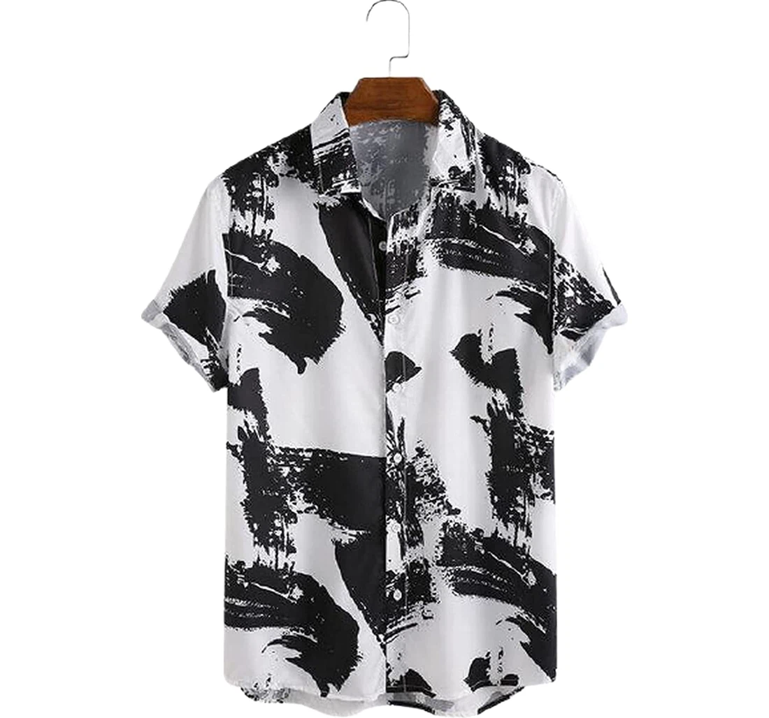 Personalized Style Ink Soft Beach Full Prints Hawaiian Shirt, Button Up Aloha Shirt For Men, Women