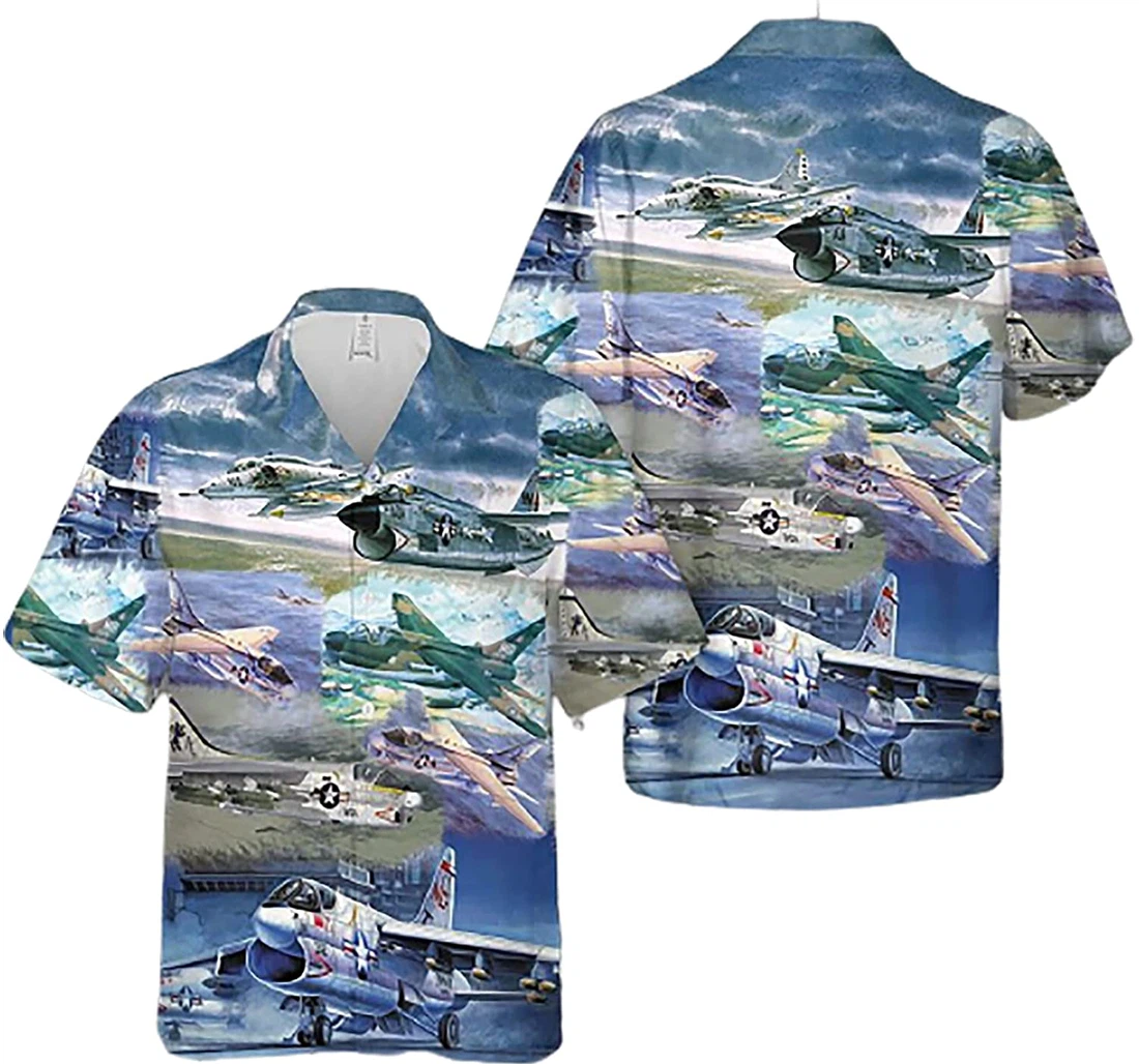 Personalized Us Air Force Soft Beach Full Prints Hawaiian Shirt, Button Up Aloha Shirt For Men, Women