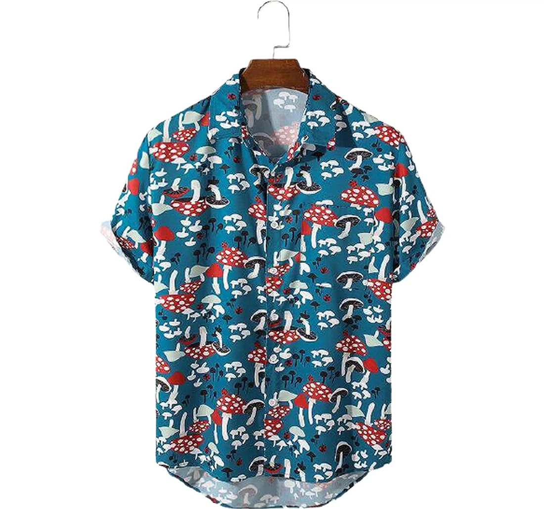 Personalized Colorful Element Pattern Soft Beach Full Prints Hawaiian Shirt, Button Up Aloha Shirt For Men, Women