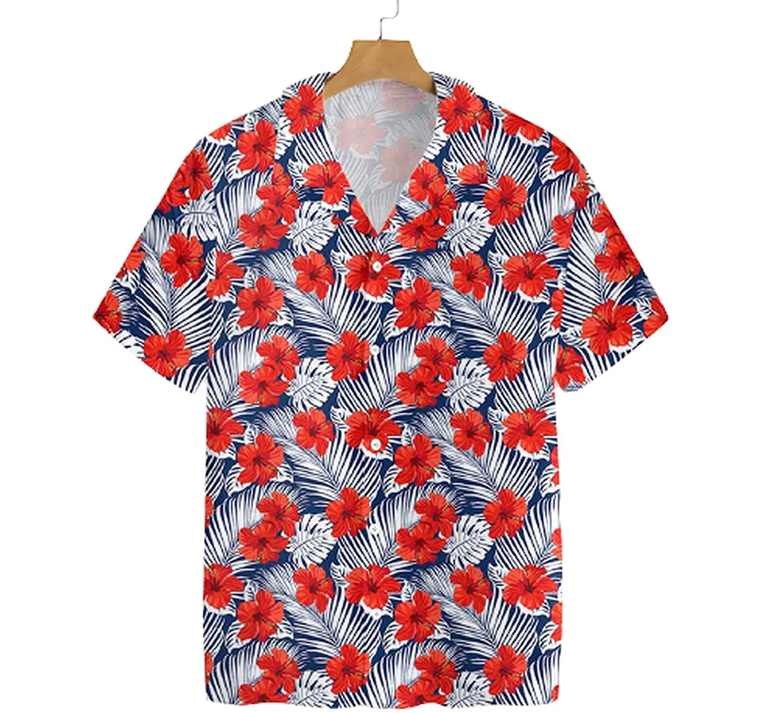Personalized Seamless Pattern Soft Beach Full Prints Hawaiian Shirt, Button Up Aloha Shirt For Men, Women