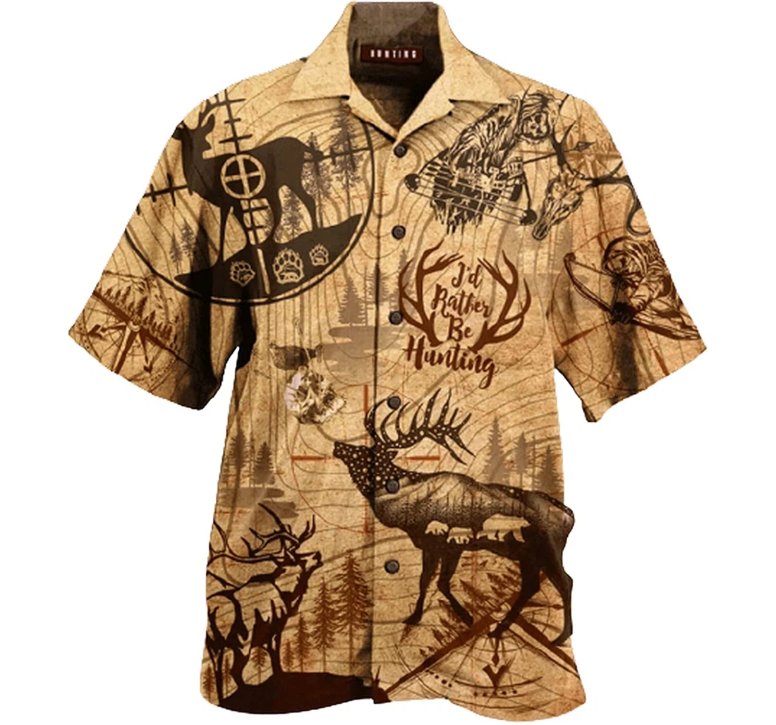 Personalized Amazing Hunting Deer Soft Hawaiian Shirt, Button Up Aloha Shirt For Men, Women