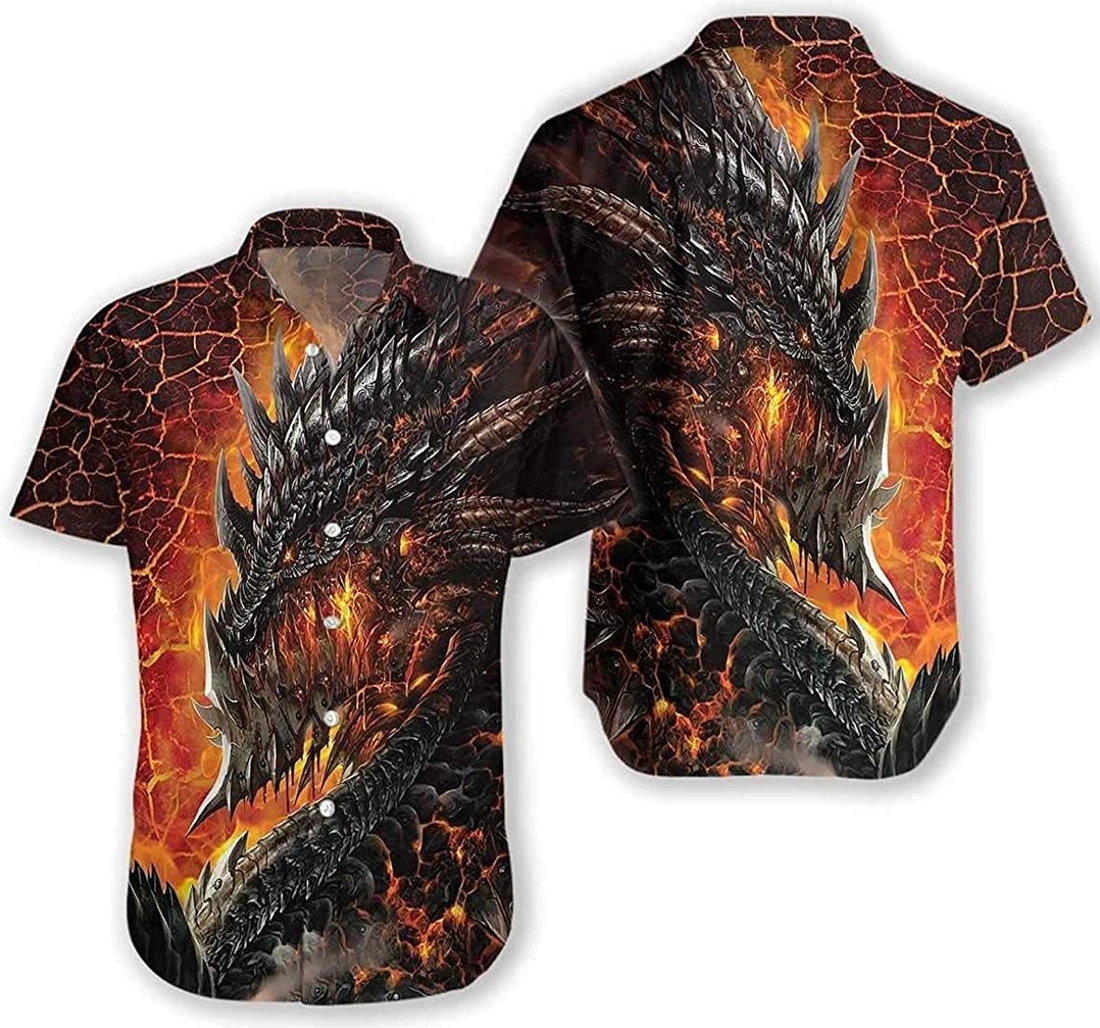 Personalized Dragon Lava Dragon Tee Menwomenteenagers Hawaiian Shirt, Button Up Aloha Shirt For Men, Women