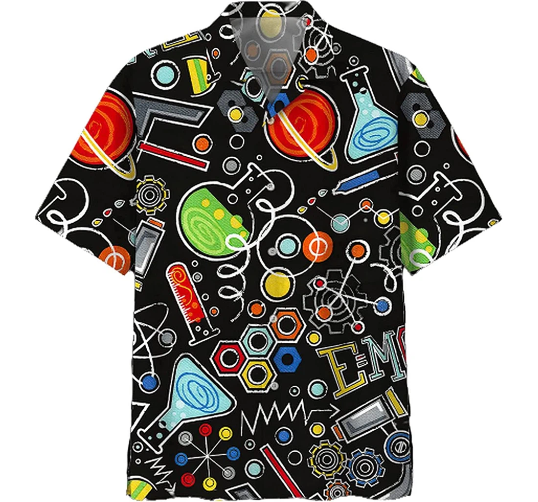Personalized Science Soft Beach Full Prints Hawaiian Shirt, Button Up Aloha Shirt For Men, Women