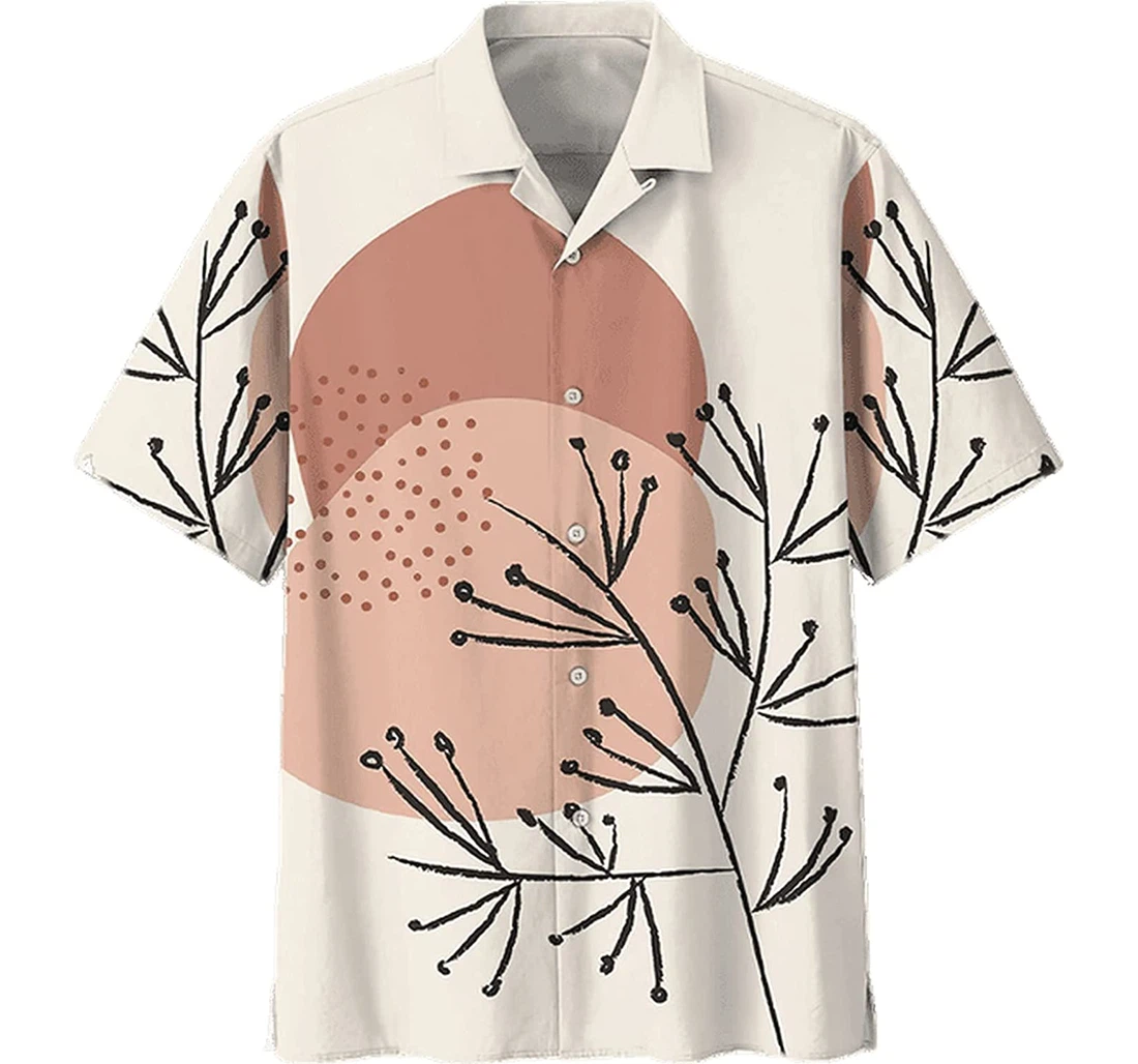 Personalized Botanical Soft Beach Full Prints Hawaiian Shirt, Button Up Aloha Shirt For Men, Women