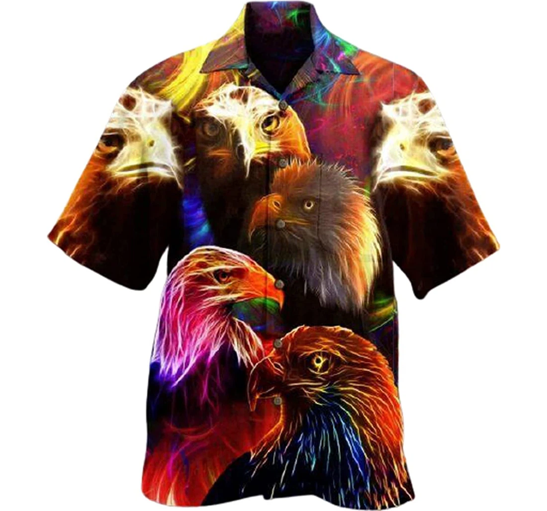 Personalized Colorful Parrots Soft Hawaiian Shirt, Button Up Aloha Shirt For Men, Women