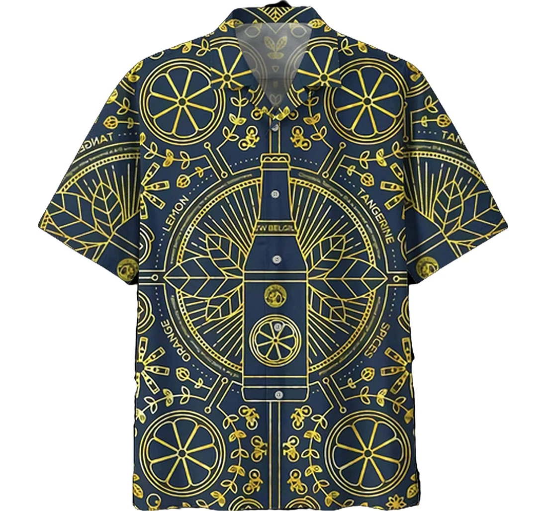 Personalized Beer Lover Drinker Soft Hawaiian Shirt, Button Up Aloha Shirt For Men, Women