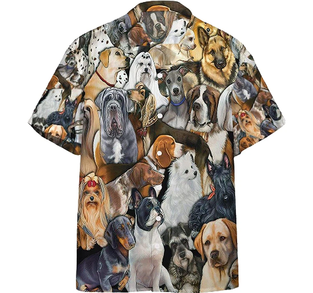 Personalized Dog World Soft Hawaiian Shirt, Button Up Aloha Shirt For Men, Women