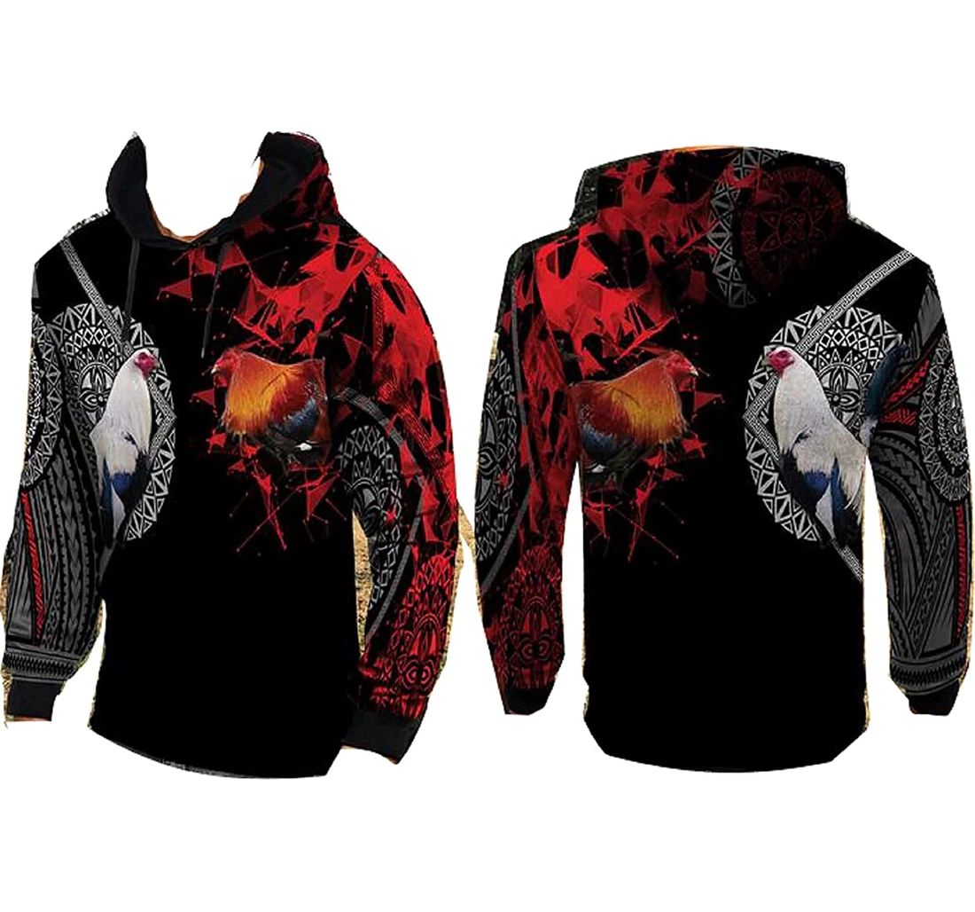 Rooster Couple Lightweight Premium Sportwear Up Lightweight Premium Sportwear Up - 3D Printed Pullover Hoodie