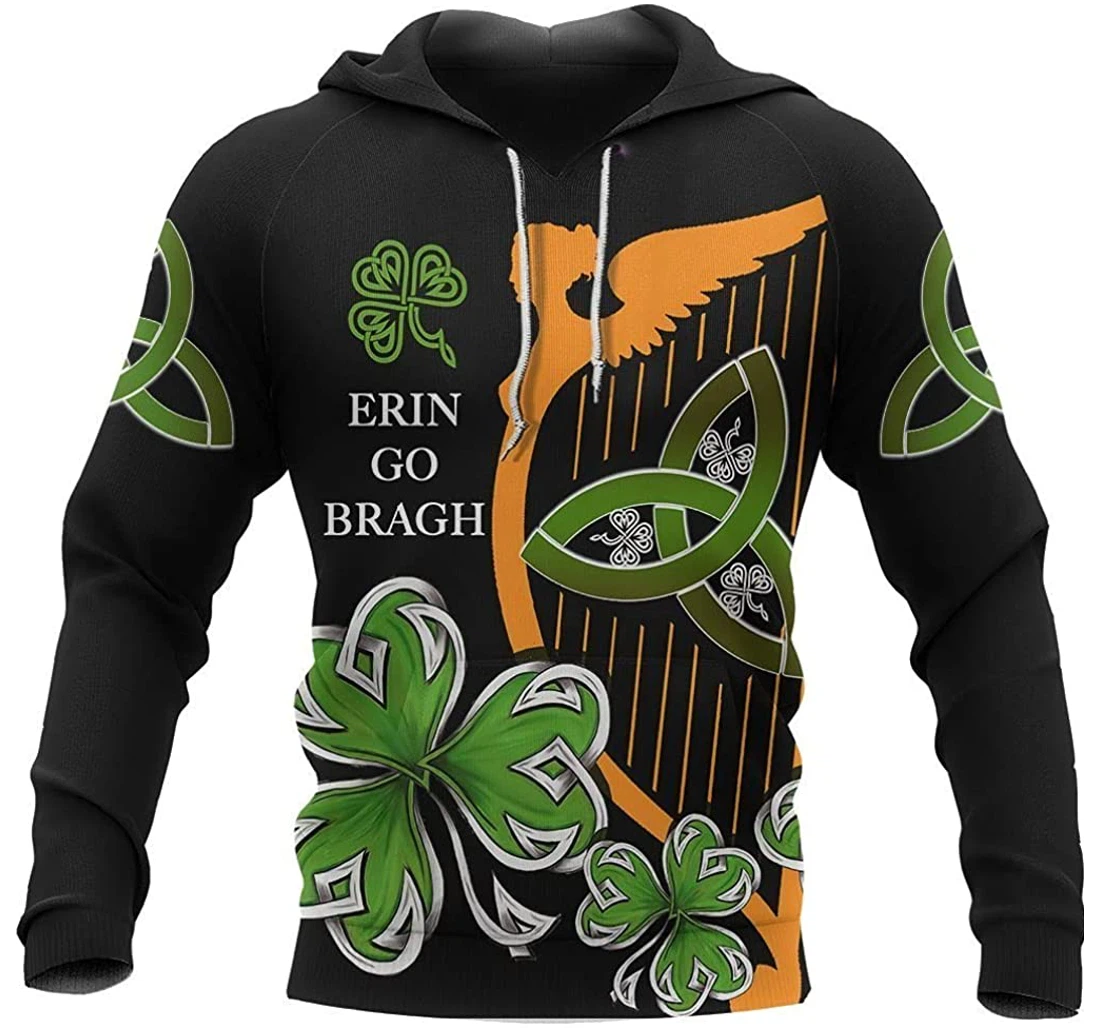 Irish St Patrick's Day Lightweight Sportwear Up - 3D Printed Pullover Hoodie