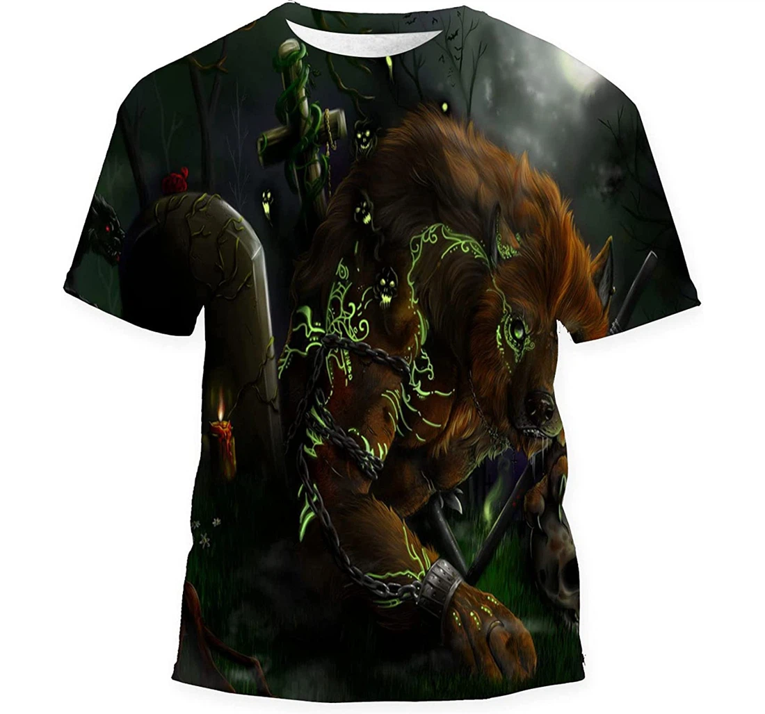 Ginger Werewolf Magic Graveyard Gift Birthday Holiday - 3D Printed T-shirt