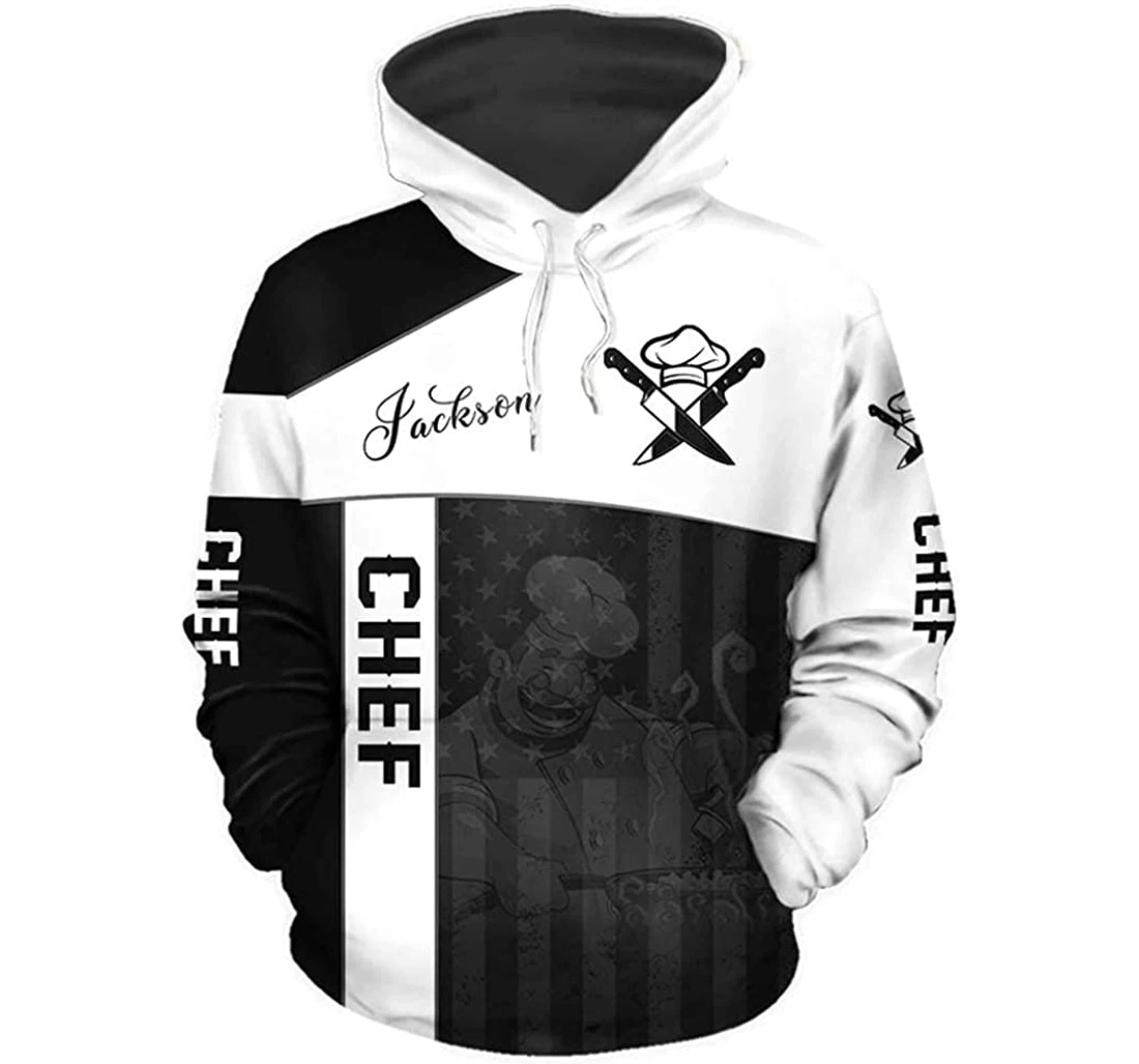 Everyone’s A Chef Until The Real Chef Shows Up Lightweight Premium Sportwear Up - 3D Printed Pullover Hoodie