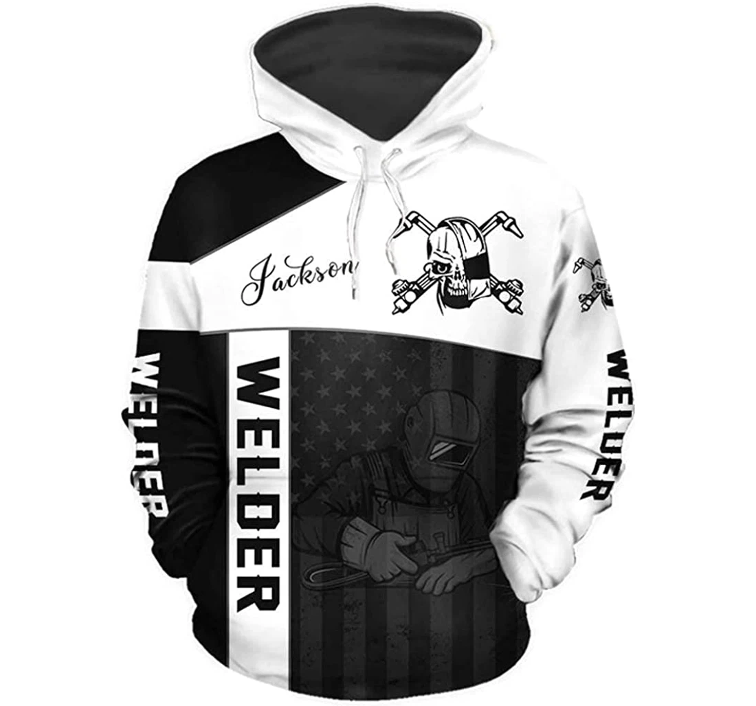 Everyone’s A Welder Until The Real Welder Shows Up Lightweight Premium Sportwear Up - 3D Printed Pullover Hoodie