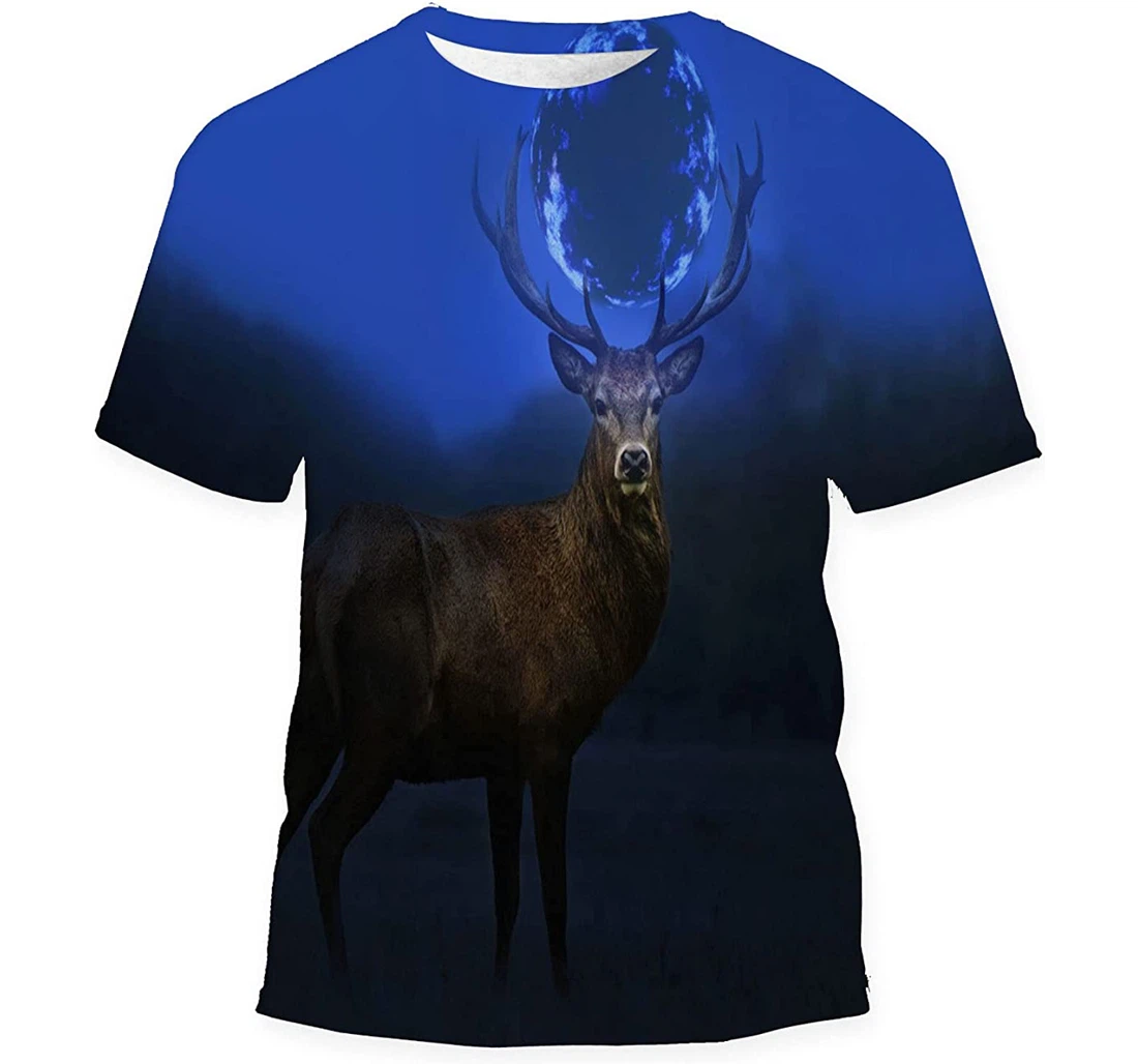 Magic Deer Middle Darkness Gift Birthday Holiday - 3D Printed T-shirt