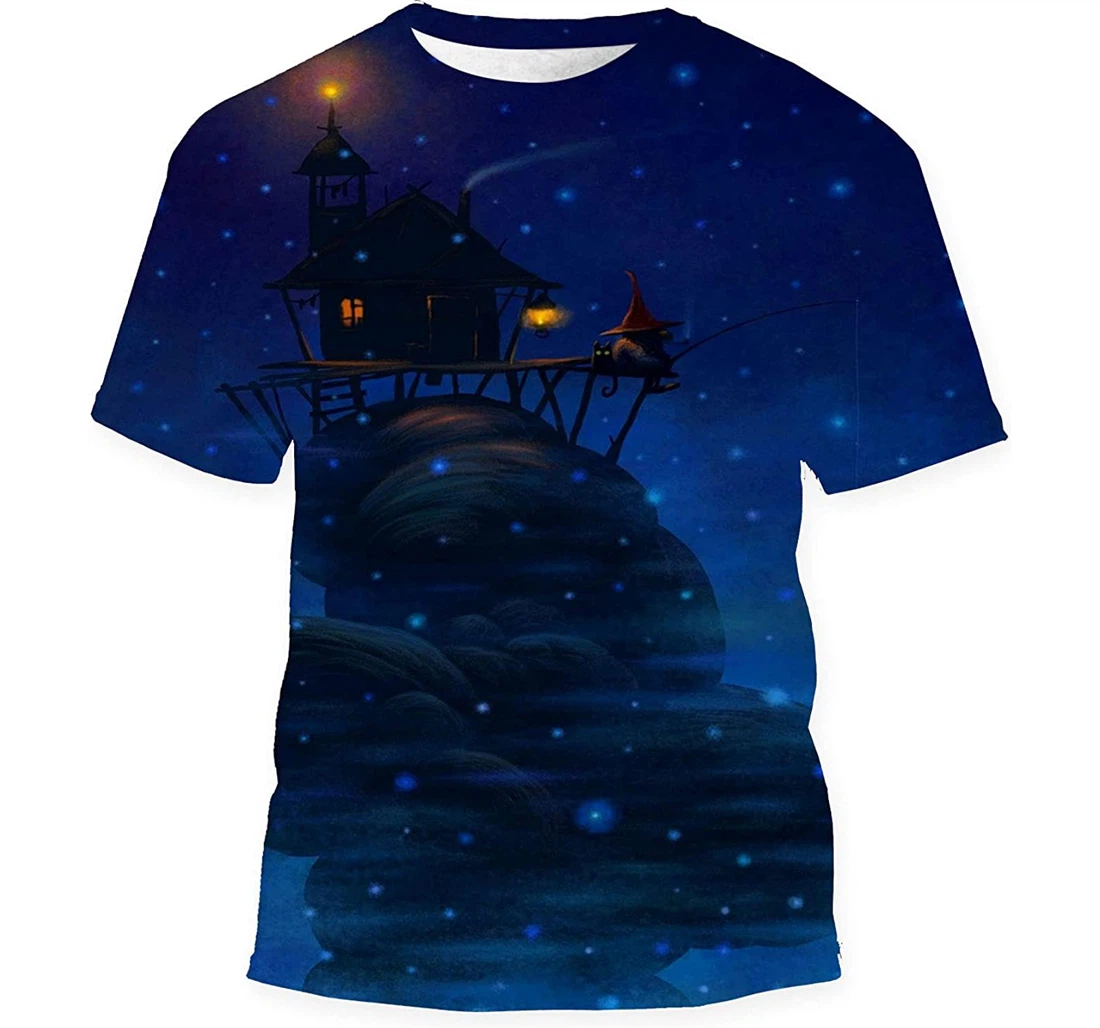 Beacon Dwarf His Cat Fog Fairy Gift Birthday Holiday - 3D Printed T-shirt
