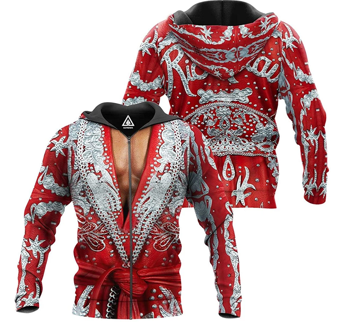 The Nature Boy Robe Lightweight Sportwear Up - 3D Printed Pullover Hoodie