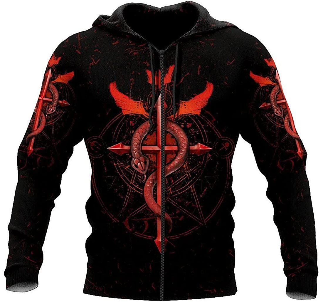 Alchemy Lightweight Sportwear Up - 3D Printed Pullover Hoodie