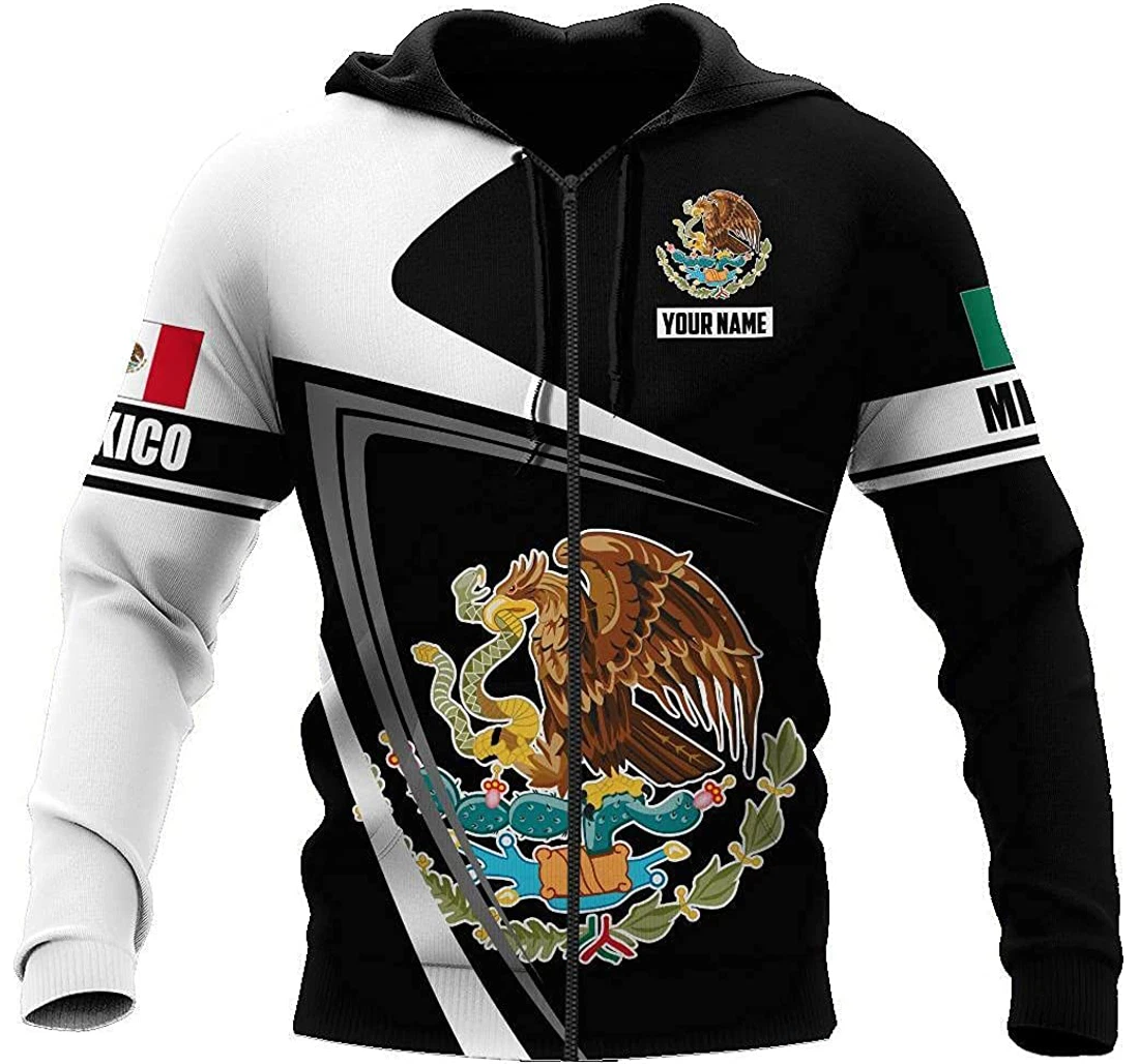 Personalize Mexican Mexico - 3D Printed Pullover Hoodie