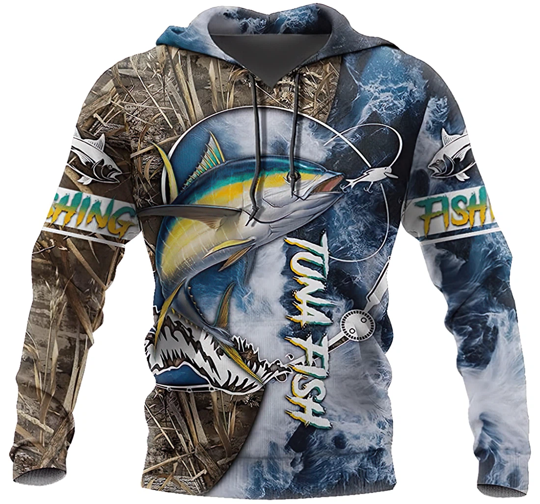 Life Tuna Fishing Catch And Release Lightweight Premium Sportwear Up - 3D Printed Pullover Hoodie