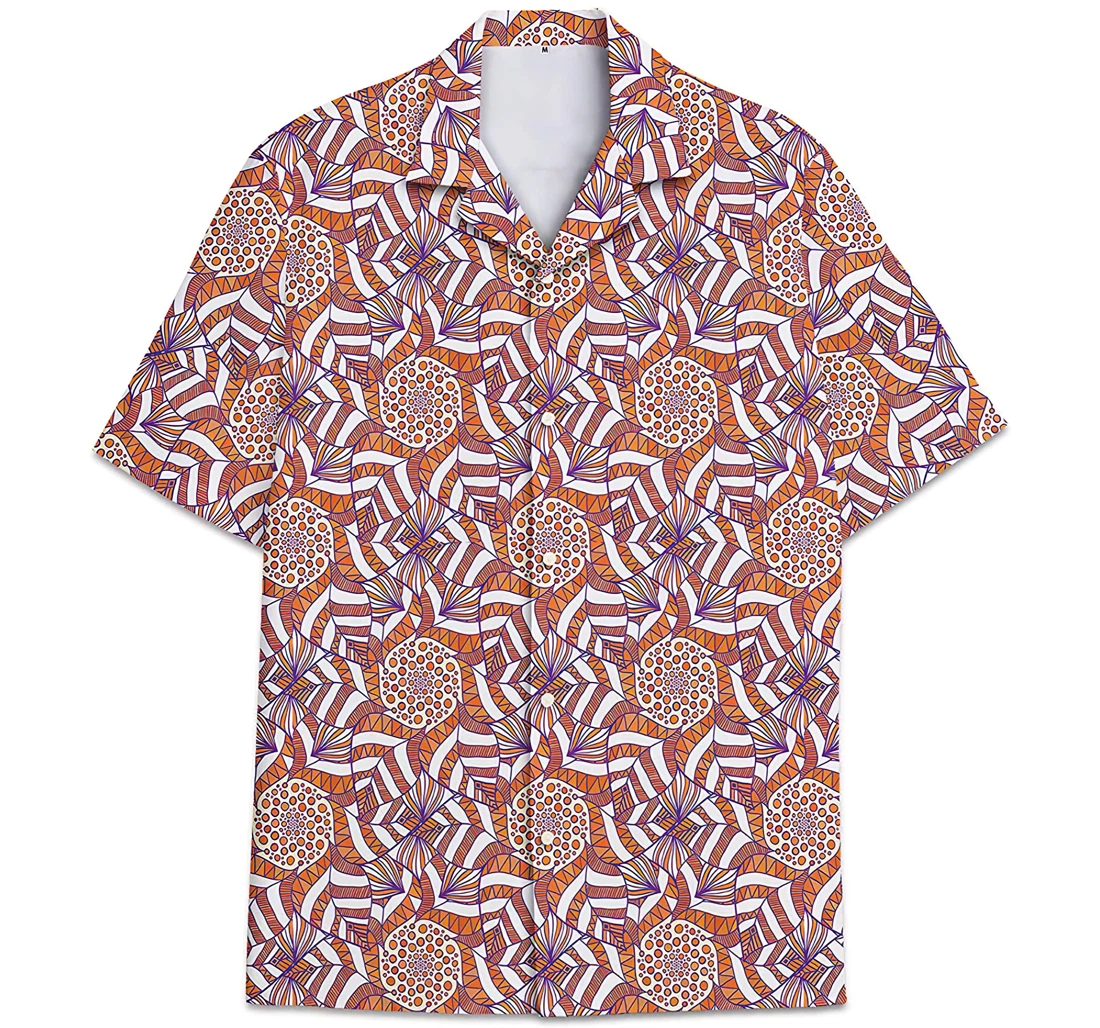 Abstract Pattern Pattern Hawaiian Shirt, Button Up Aloha Shirt For Men, Women