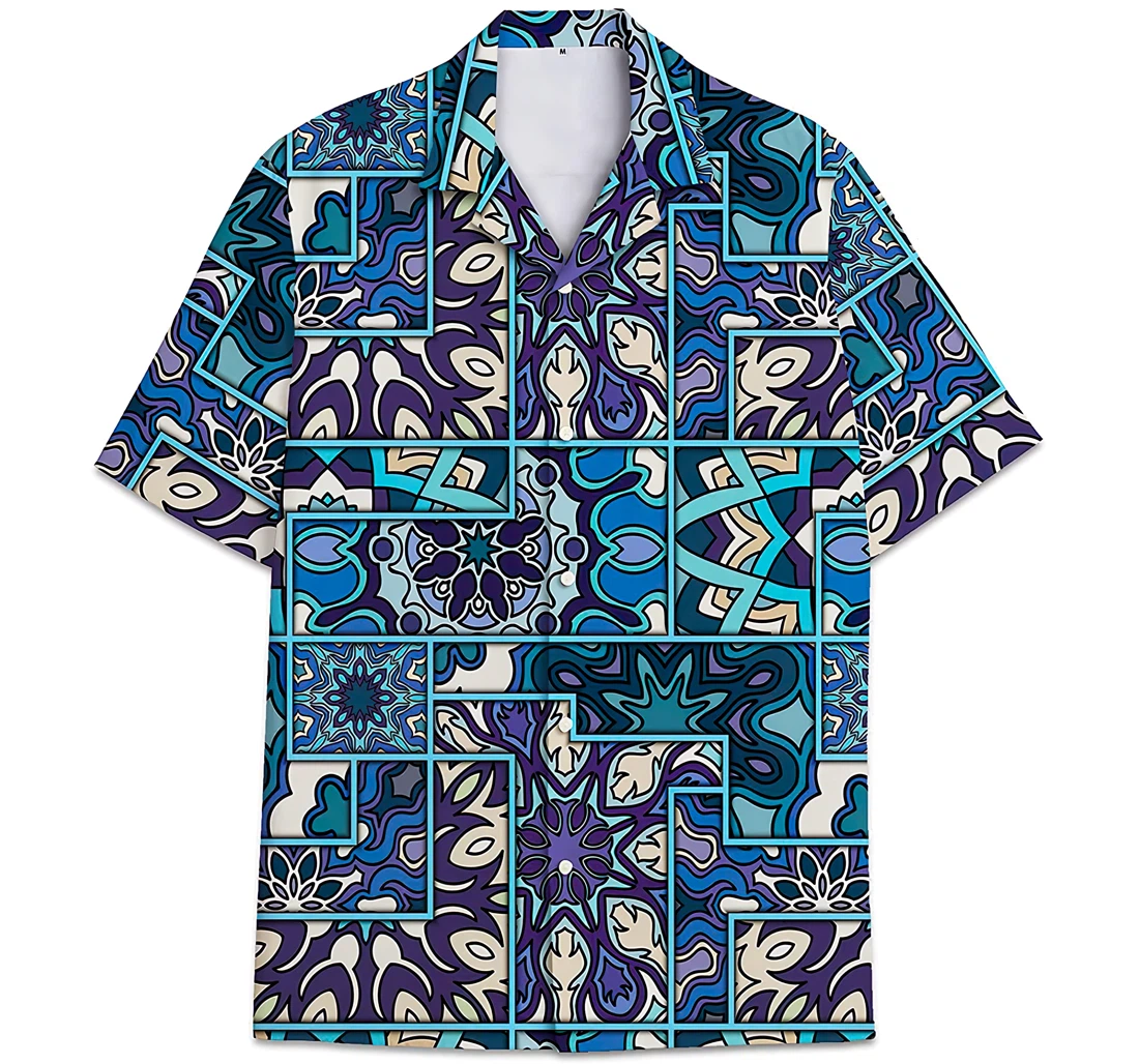 Personalized Abstract Pattern Pattern Hawaiian Shirt, Button Up Aloha Shirt For Men, Women