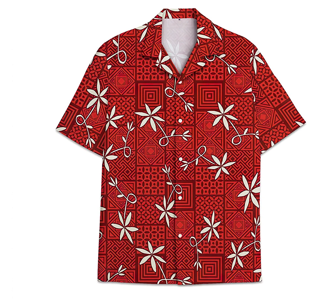 Personalized Red Funny Beach Shirts Hawai Hawaiian Shirt, Button Up Aloha Shirt For Men, Women