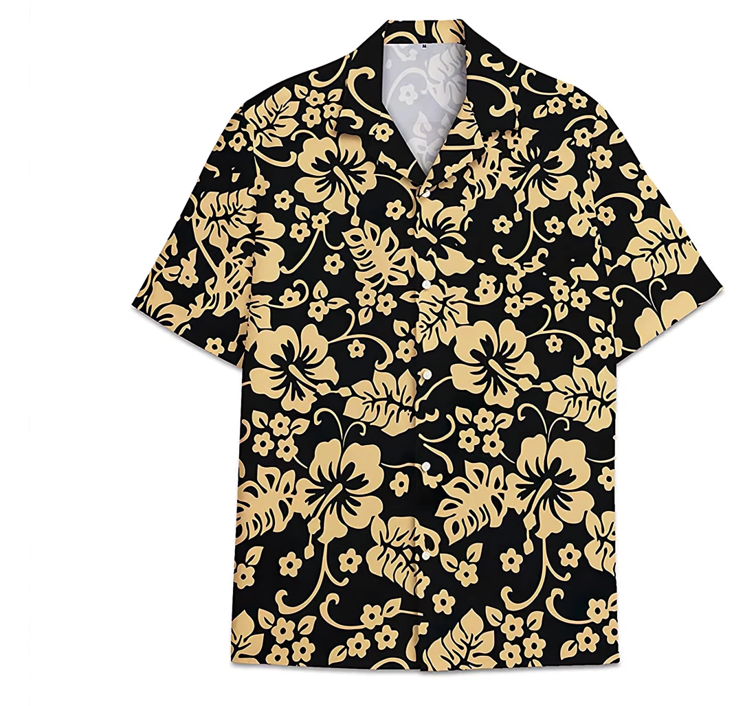 Personalized Flower Flower Funny Beach Shirts Hawaiian Shirt, Button Up Aloha Shirt For Men, Women