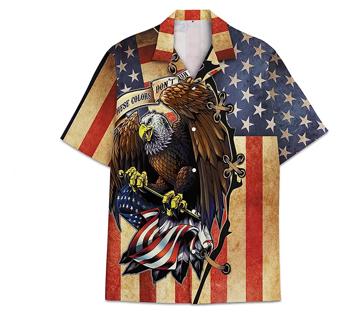 Personalized Flag Bunch Veterans Funny Beach Shirts Hawaiian Shirt, Button Up Aloha Shirt For Men, Women