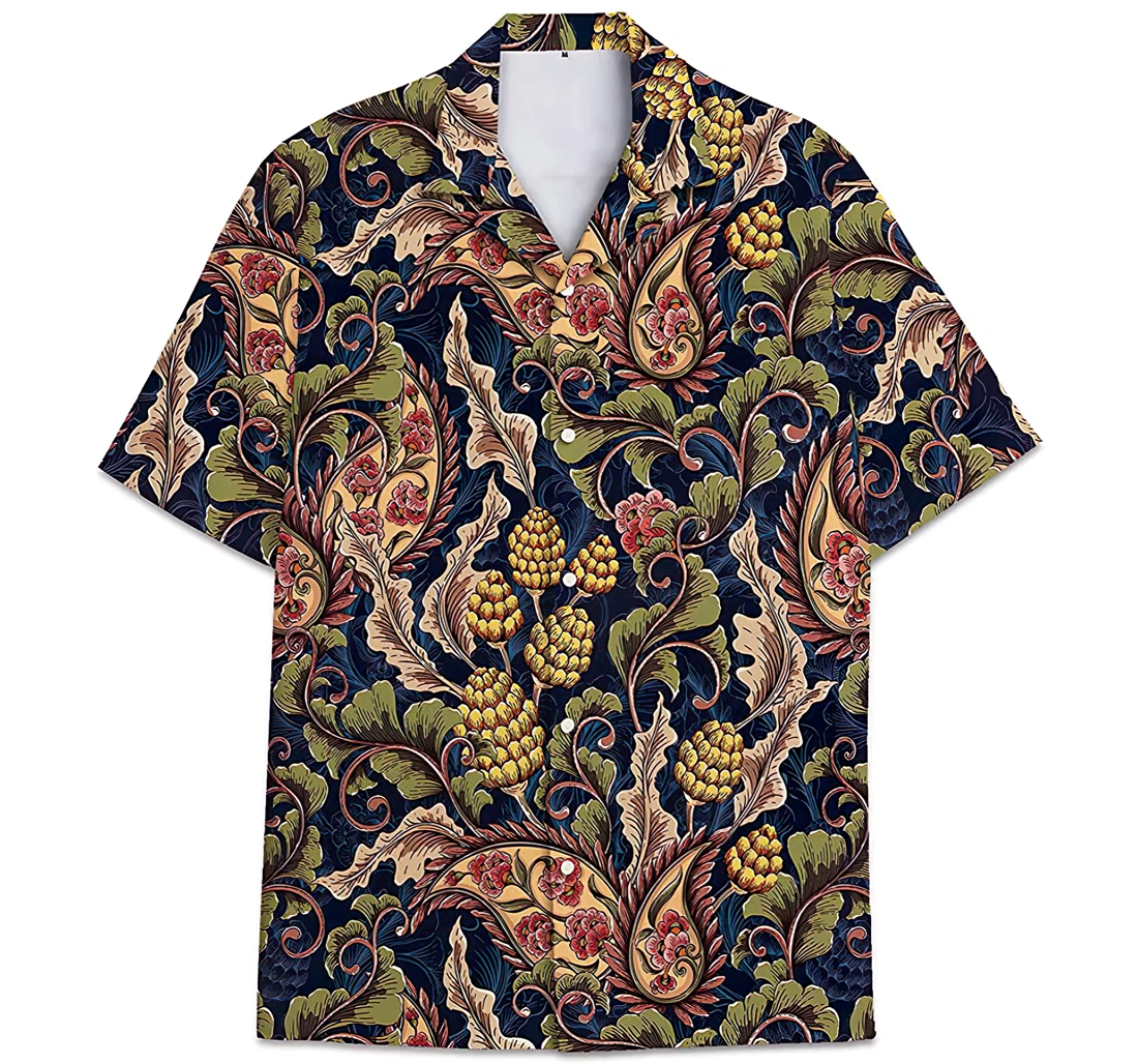 Personalized Pattern Hindu Pattern Hawaiian Shirt, Button Up Aloha Shirt For Men, Women