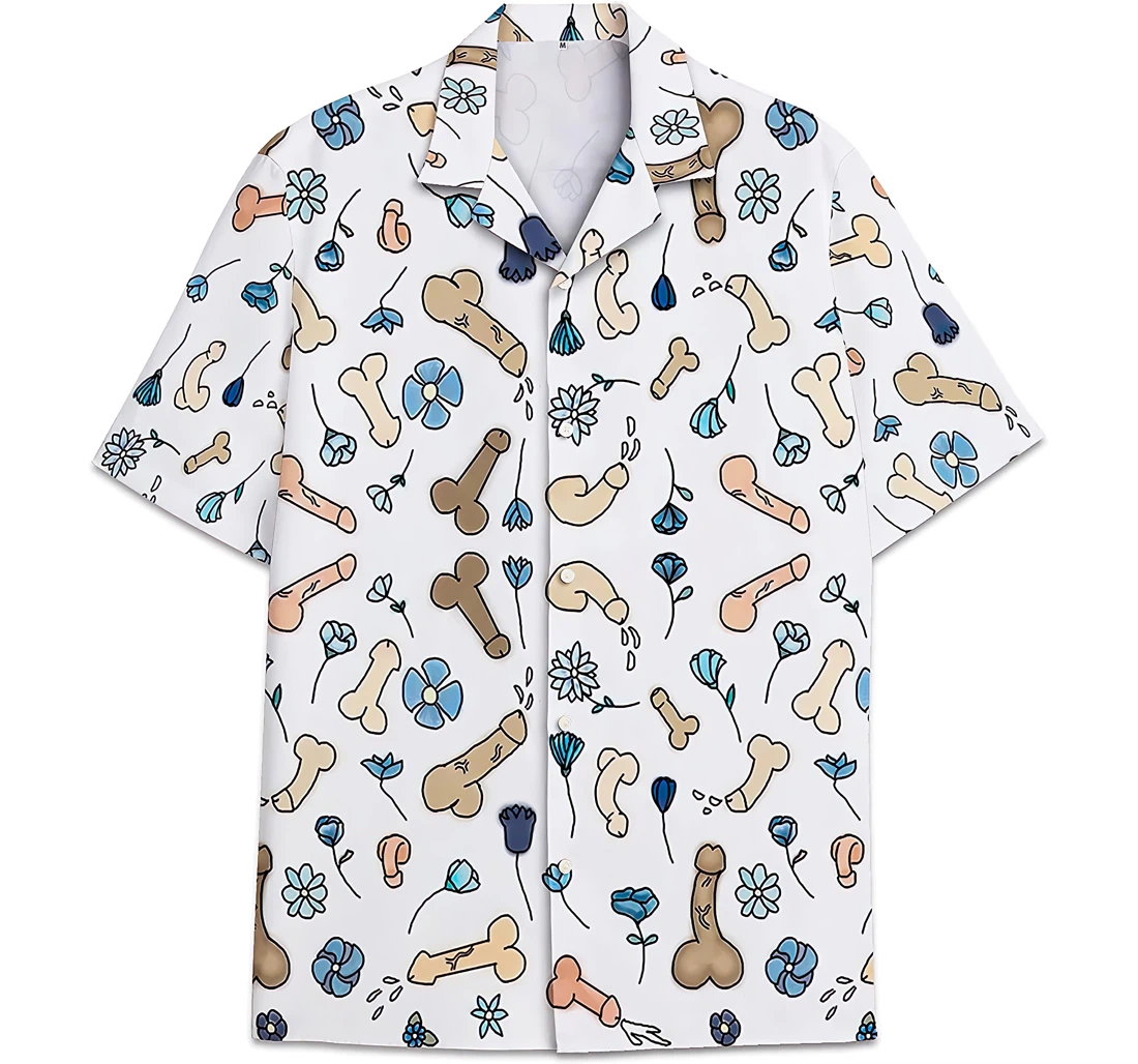 Personalized Penis Funny Beach Shirts 1 Hawaiian Shirt, Button Up Aloha Shirt For Men, Women
