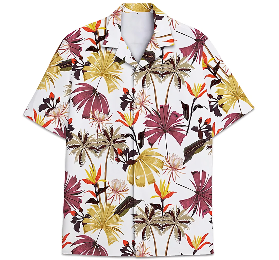 Personalized Coconut Tree Palm Leaves 4xl, Hawaiian Shirt, Button Up Aloha Shirt For Men, Women