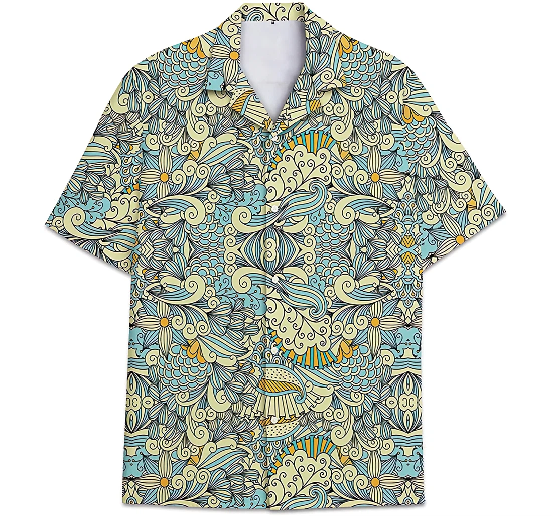 Personalized Pattern Hindu Short Tall Hawaiian Shirt, Button Up Aloha Shirt For Men, Women