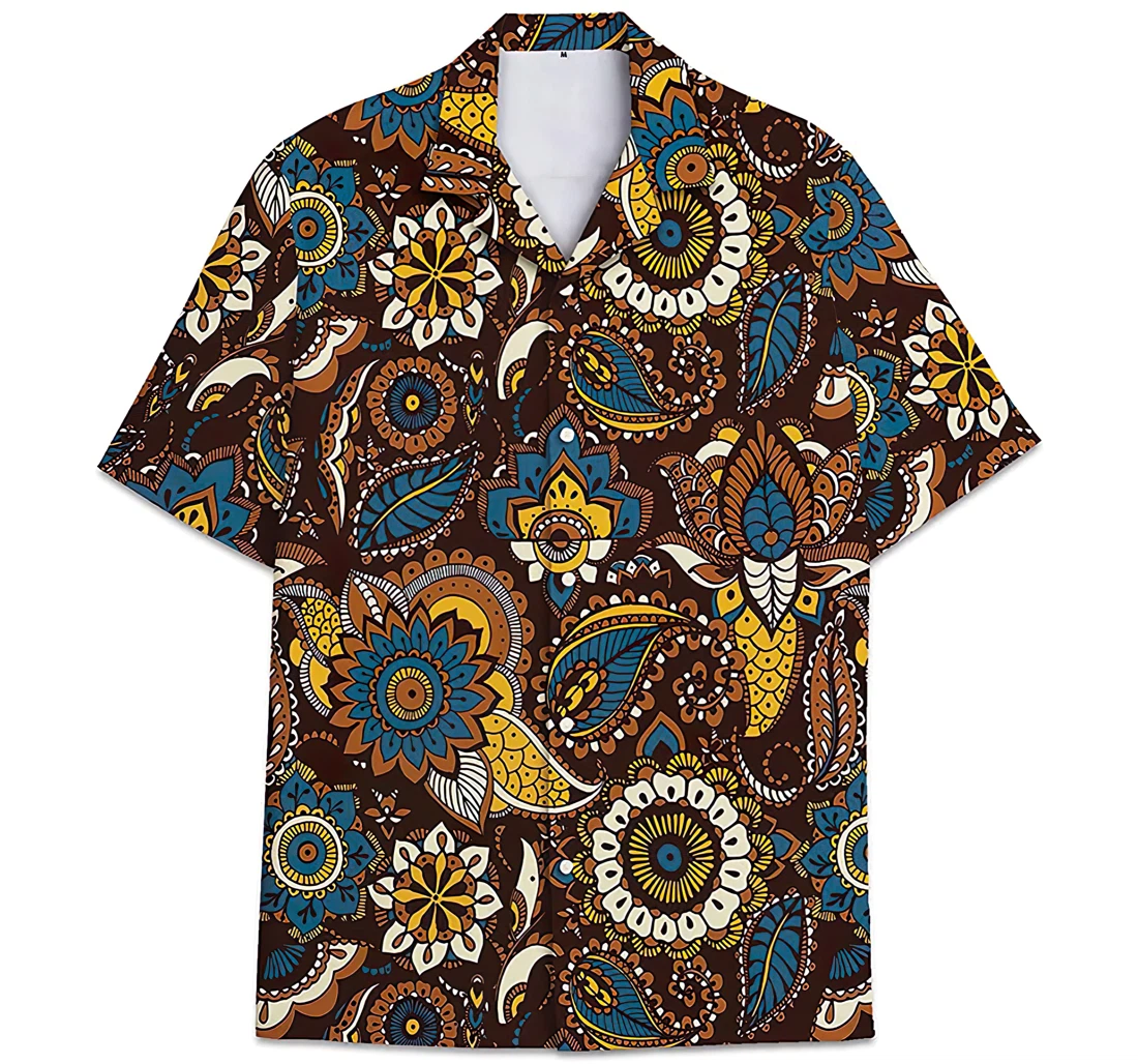 Personalized Pattern Leaves Short Tall Hawaiian Shirt, Button Up Aloha Shirt For Men, Women