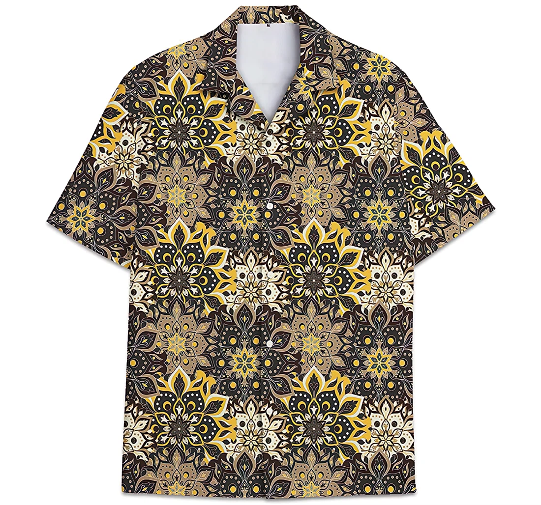 Personalized Parttern Hindu Short Tall Hawaiian Shirt, Button Up Aloha Shirt For Men, Women