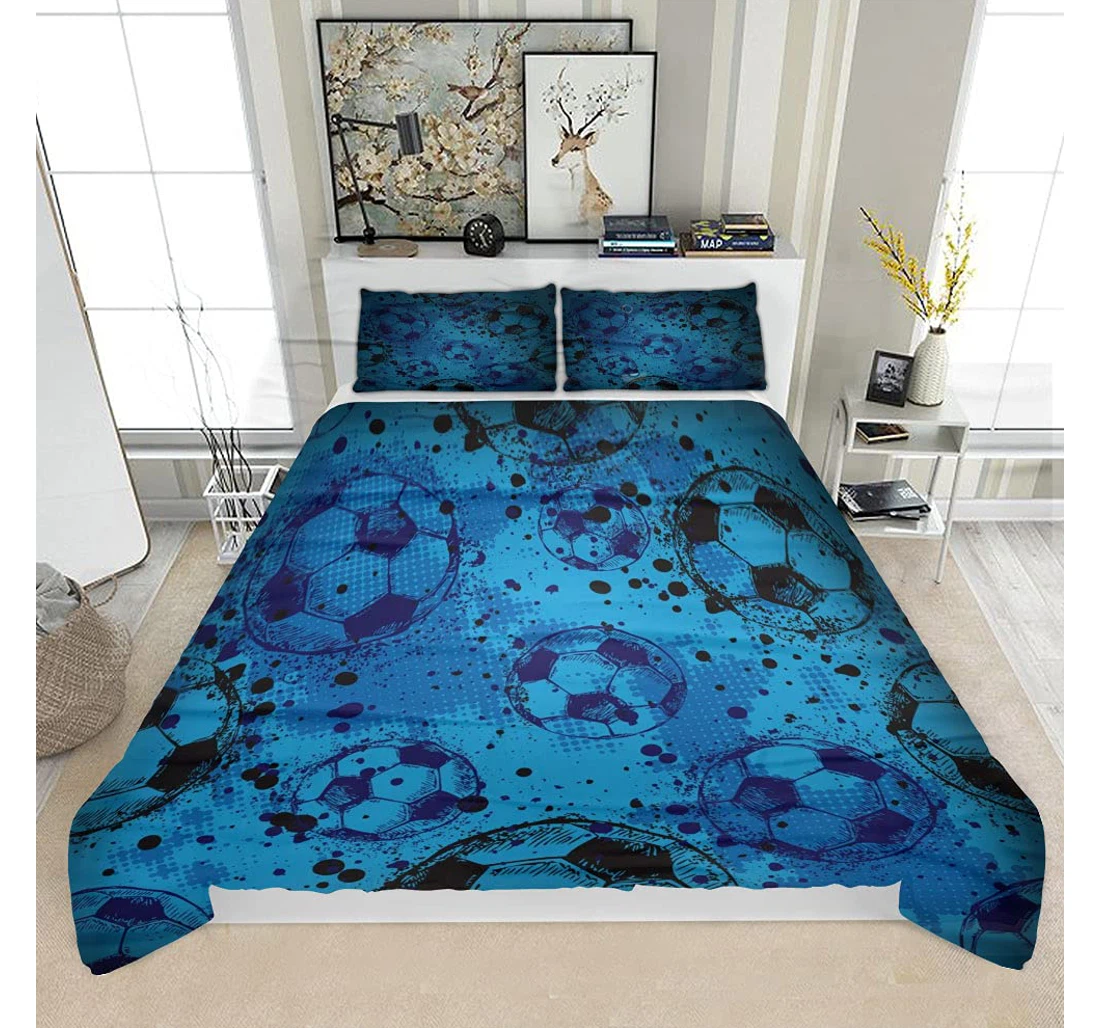 Bedding Set - Grunge Sport1 Solf Included 1 Ultra Soft Duvet Cover or Quilt and 2 Lightweight Breathe Pillowcases