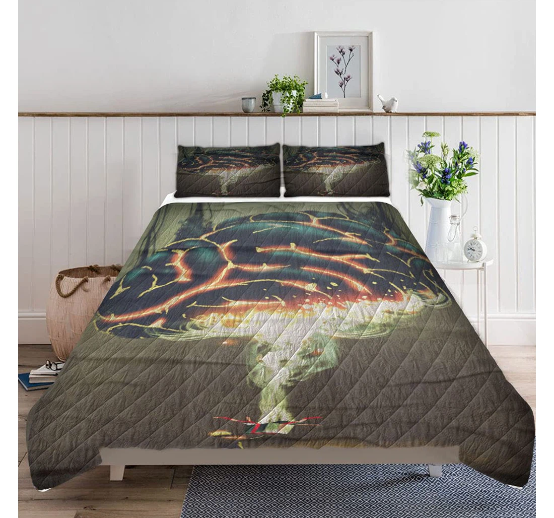 Bedding Set - Opening Magic Box Glowing Huge Lightweight Quilts A Quilts Case Included 1 Ultra Soft Duvet Cover or Quilt and 2 Lightweight Breathe Pillowcases