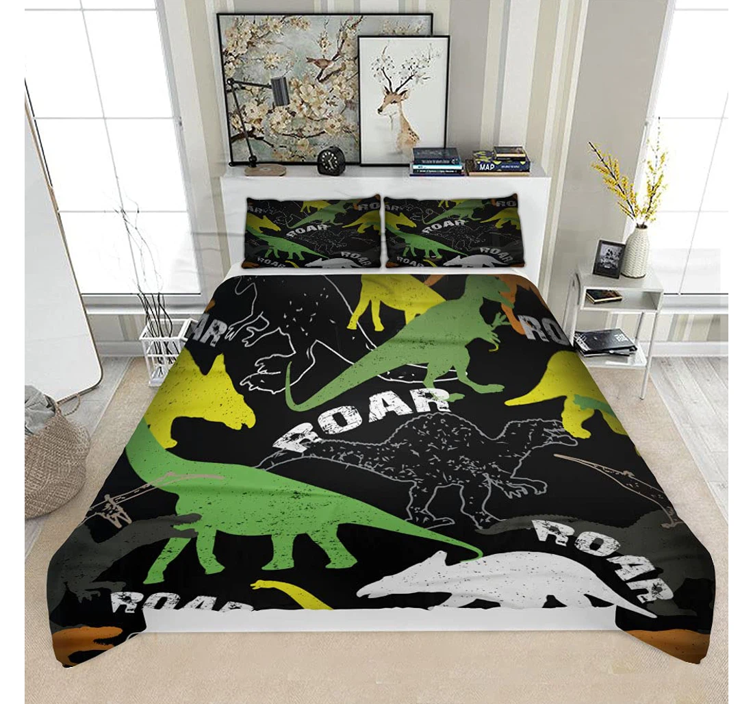 Bedding Set - Dino Textiles4 Solf Included 1 Ultra Soft Duvet Cover or Quilt and 2 Lightweight Breathe Pillowcases