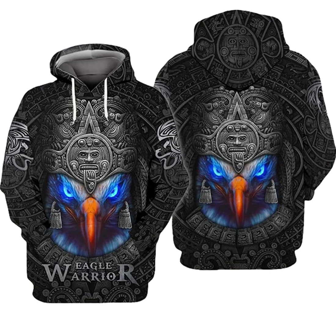 Eagle Warrior - 3D Printed Pullover Hoodie