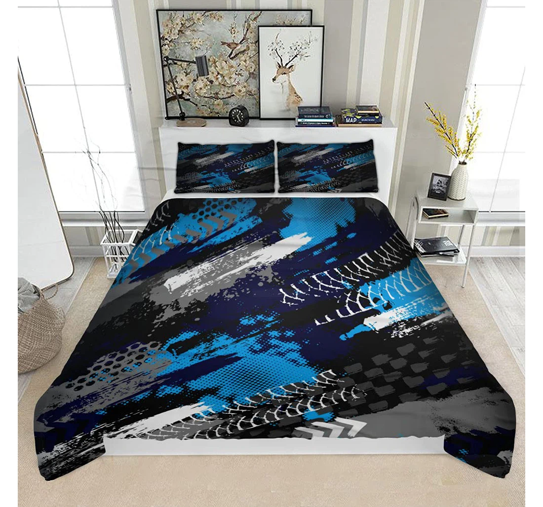 Personalized Bedding Set - Grunge Urban Solf Included 1 Ultra Soft Duvet Cover or Quilt and 2 Lightweight Breathe Pillowcases