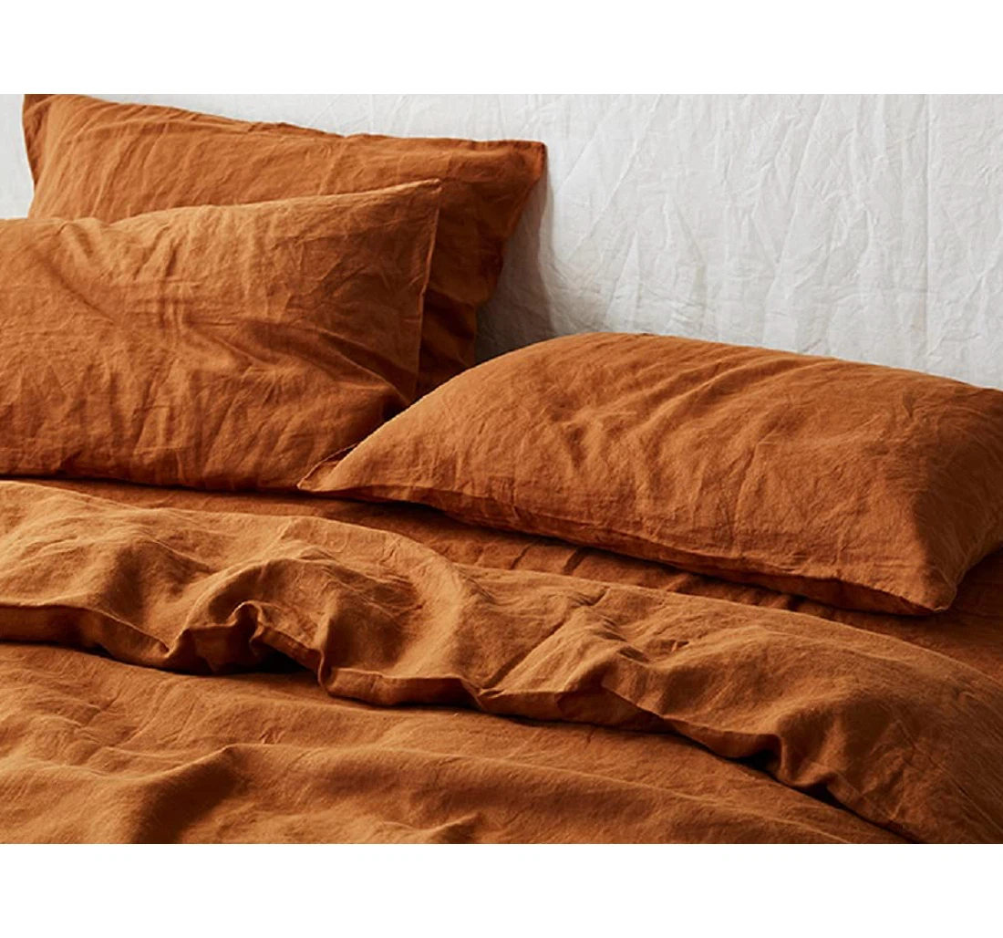 Bedding Set - Cinnamon Cotton 3pcs Cinnamon Cinnamon Costume Included 1 Ultra Soft Duvet Cover or Quilt and 2 Lightweight Breathe Pillowcases