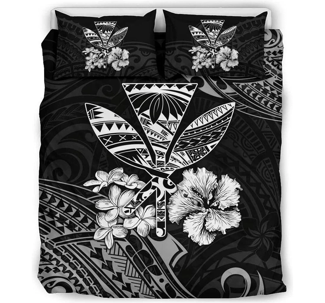 Bedding Set - Personalized Hawaiian Kanaka Maoli Polynesian White Room New Year Birthday To My Daughter Son Friend Included 1 Ultra Soft Duvet Cover or Quilt and 2 Lightweight Breathe Pillowcases