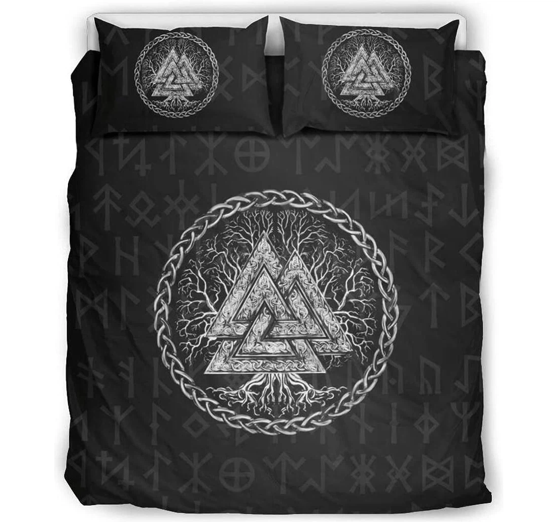 Bedding Set - Personalized Viking Norse Winter Birthday To My Daughter Son Included 1 Ultra Soft Duvet Cover or Quilt and 2 Lightweight Breathe Pillowcases