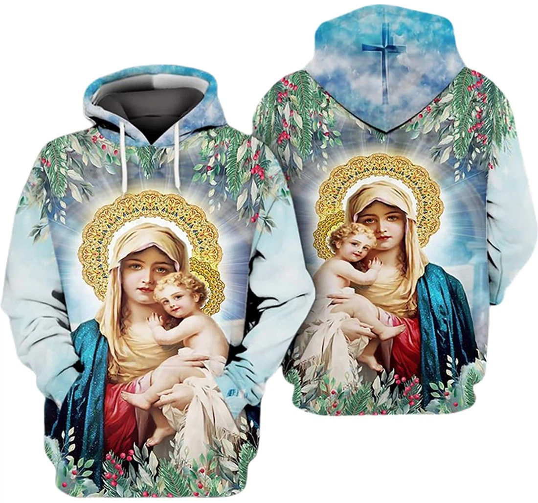 Cross Mother Of God S - And - 3D Printed Pullover Hoodie