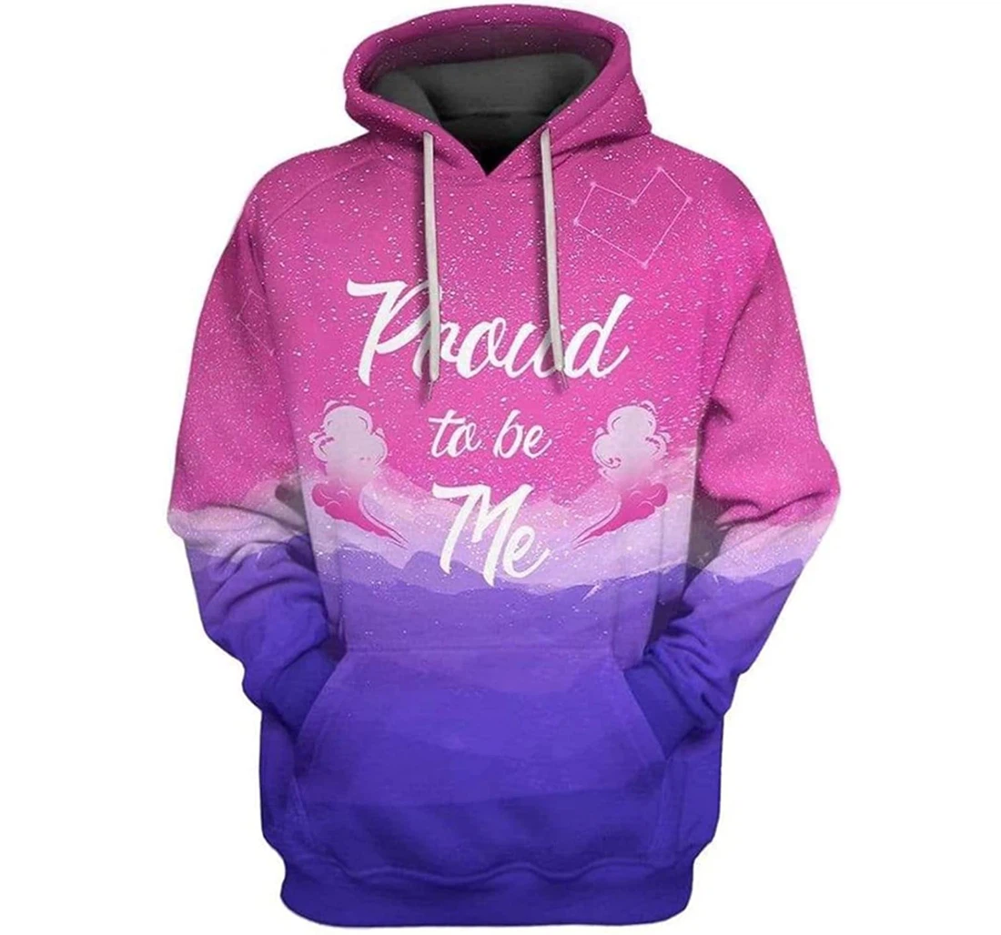 Love Proud To Be Me S - And - 3D Printed Pullover Hoodie