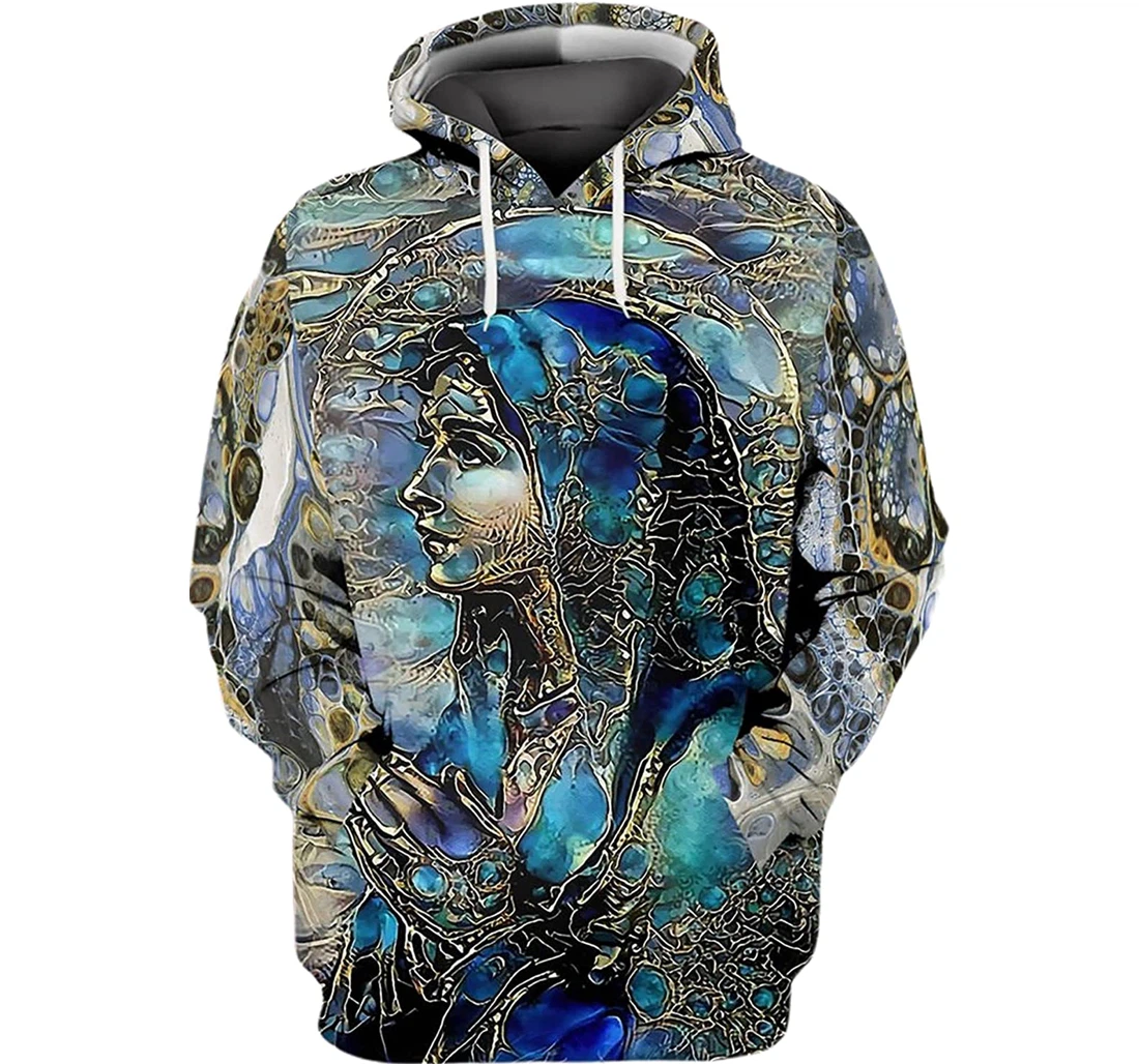 Mother Of God Water Pattern S - And - 3D Printed Pullover Hoodie