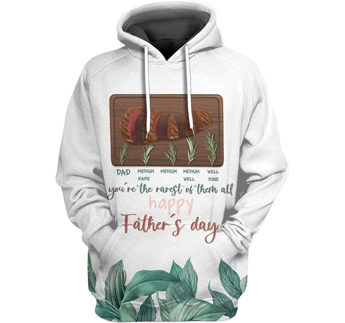 Dad You Are The Rarest Of Them Happy Father's Day And - 3D Printed Pullover Hoodie