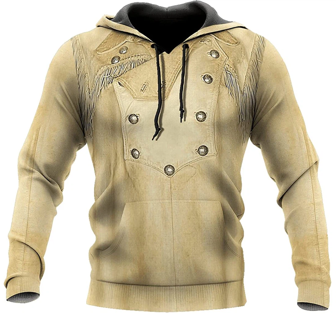 Cowboy Jacket Yellow Color Cosplay - 3D Printed Pullover Hoodie