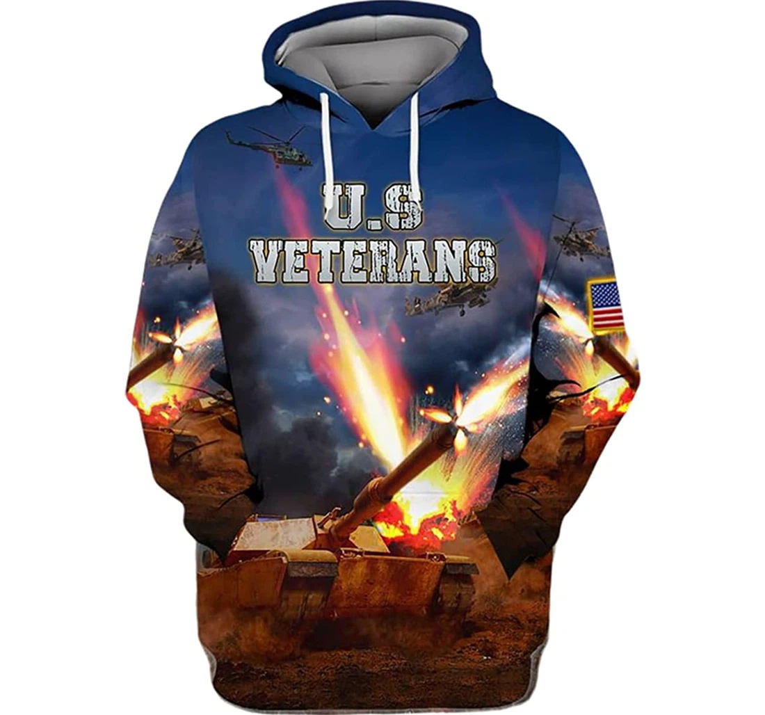 U.s Veterans-this We'll Defend - 3D Printed Pullover Hoodie